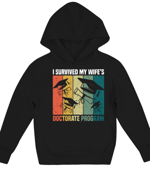 Retro Doctoral PhD Graduating Doctors Graduate Kids Hoodie
