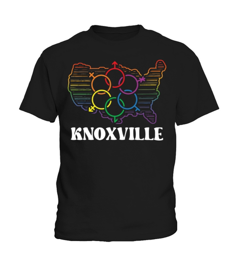 Knoxville Pride Month Pride Flag LGBT Community LG Kids T-Shirt