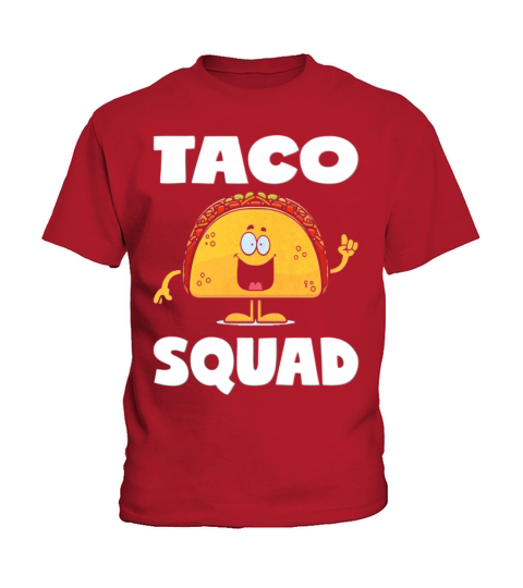 Taco Squad Vintage Funny Parties Tacos Love Kids T-Shirt