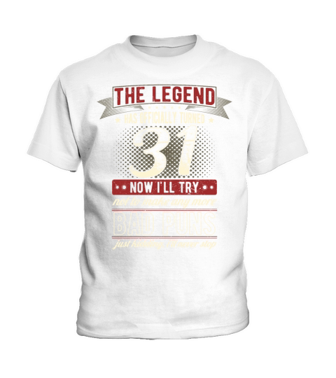 The Legend Officially 31 Years Old 31th Birthday Kids T-Shirt