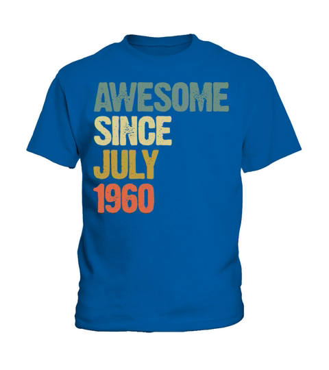 Vintage Awesome Since July 1960 Kids T-Shirt