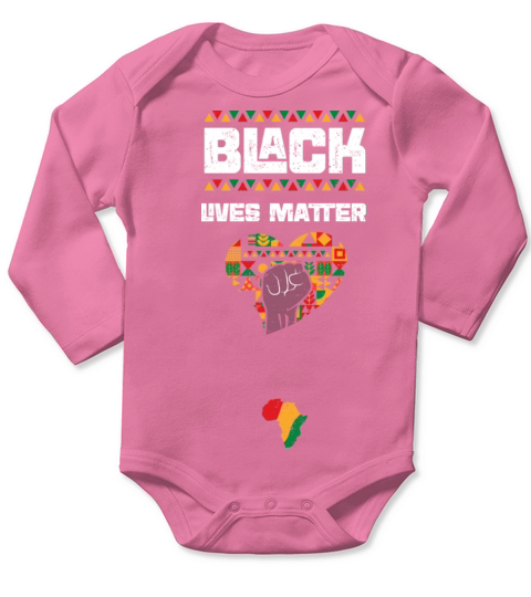 Black Lives Matter Long Sleeve Baby One-Piece