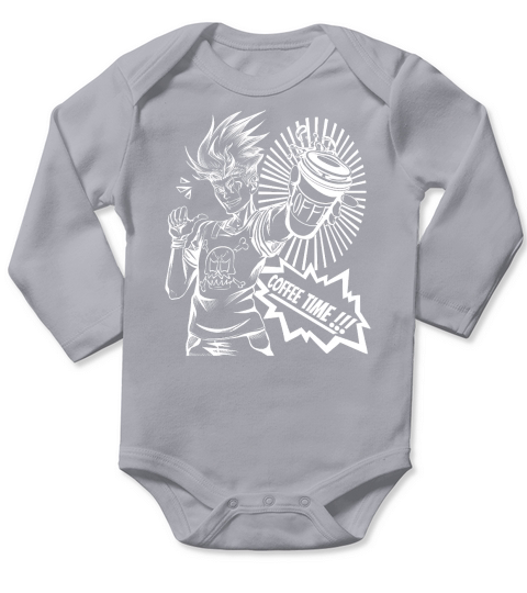 Coffee Heroes for Coffee and Anime Lovers Long Sleeve Baby One-Piece