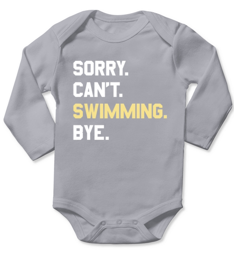Funny Swimming Gift for Men Women Boys or Girls Long Sleeve Baby One-Piece