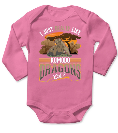 I just really like Komodo Dragons Long Sleeve Baby One-Piece