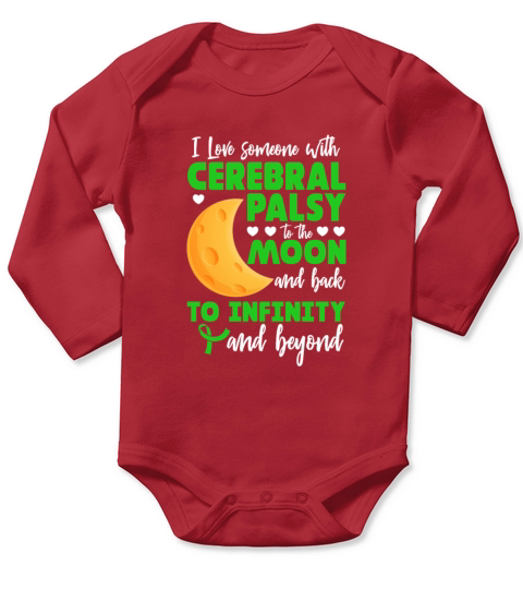 I Love Someone With Cerebral Palsy Long Sleeve Baby One-Piece