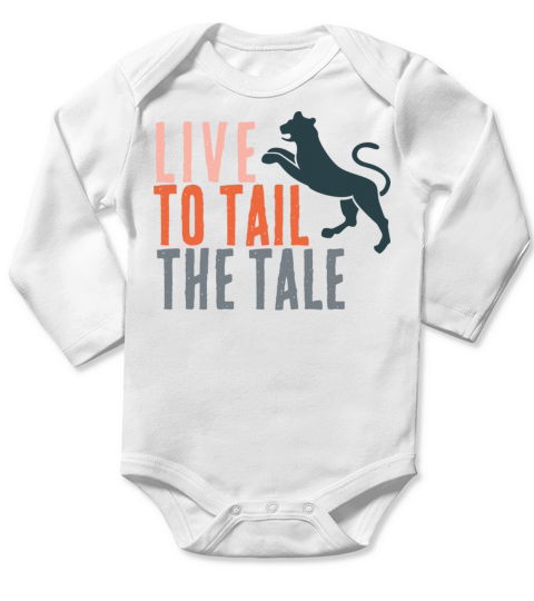 Live To Tail The Tale Long Sleeve Baby One-Piece