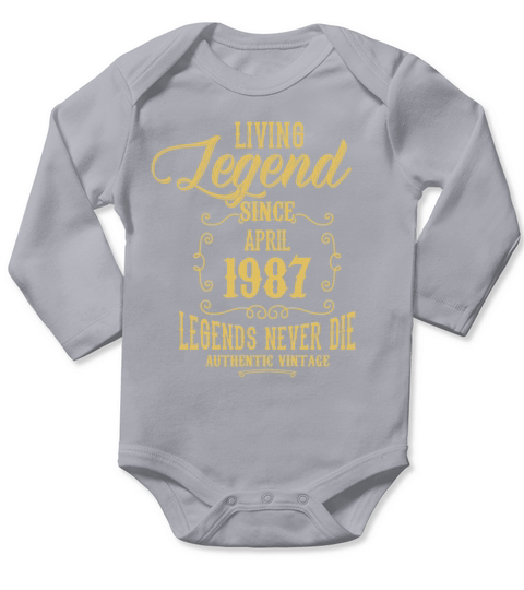Living Legend since April 1987 Long Sleeve Baby One-Piece