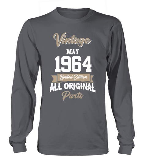 May 1964 Vintage Birthday Present Long sleeved Unisex