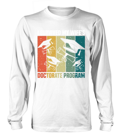 Retro Doctoral PhD Graduating Doctors Graduate Long sleeved Unisex
