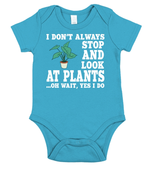 Funny Plant Quote Garden Lover Short Sleeve Baby One-Piece