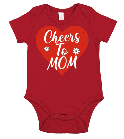 Happy Mothers day 2023 - Cheers To Mom Short Sleeve Baby One-Piece