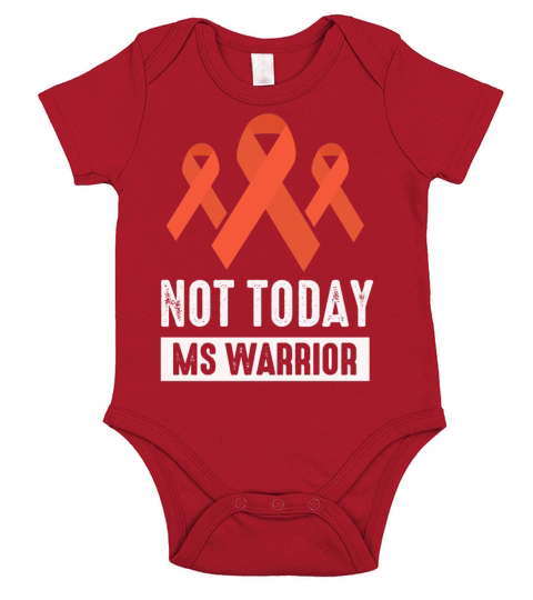 Not Today MS Warrior Short Sleeve Baby One-Piece