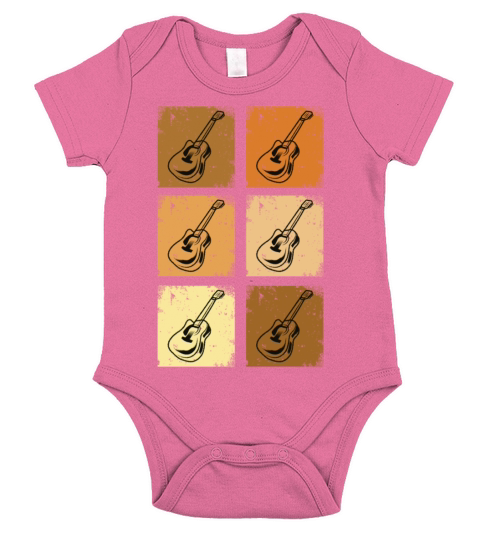 Vintage Guitars Short Sleeve Baby One-Piece