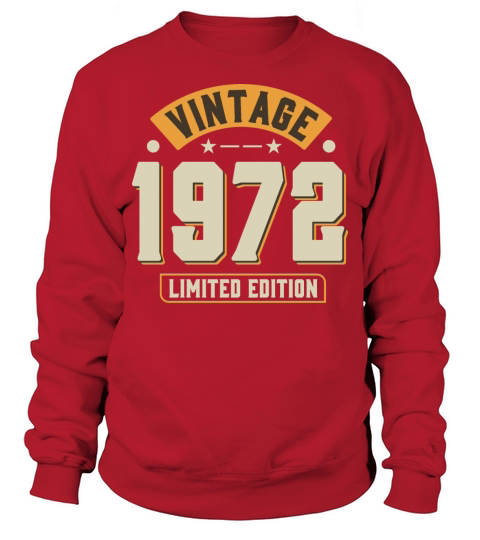 Vintage 1972 50th Birthday Fiftieth Gift Sweatshirt Unisex