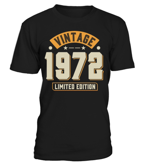 Vintage 1972 50th Birthday Fiftieth Gift T-Shirt Unisex