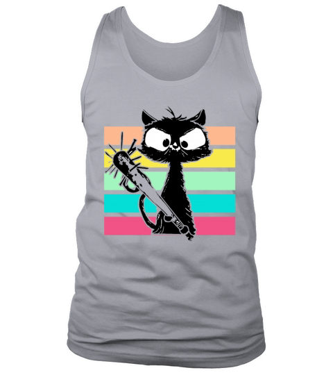 Halloween Retro Cat Vintage Cat Tank Top Unisex