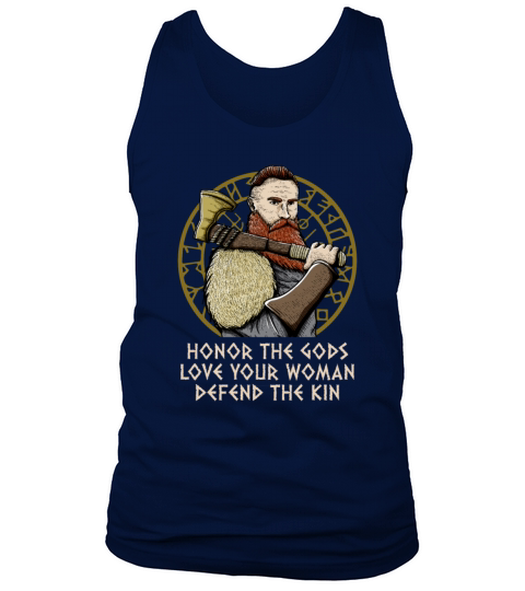 Honor The Gods Defend Your Kin Odin Norwegian Tank Top Unisex