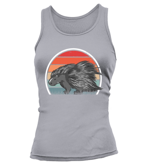 Porcupine Vintage Retro Tank top Woman