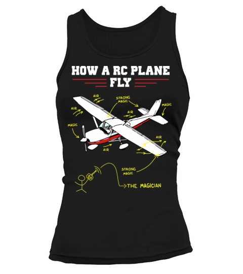 Rc Plane Remote Controlled Model Funny Diagram Tank top Woman