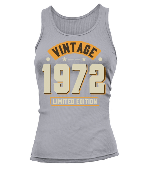 Vintage 1972 50th Birthday Fiftieth Gift Tank top Woman