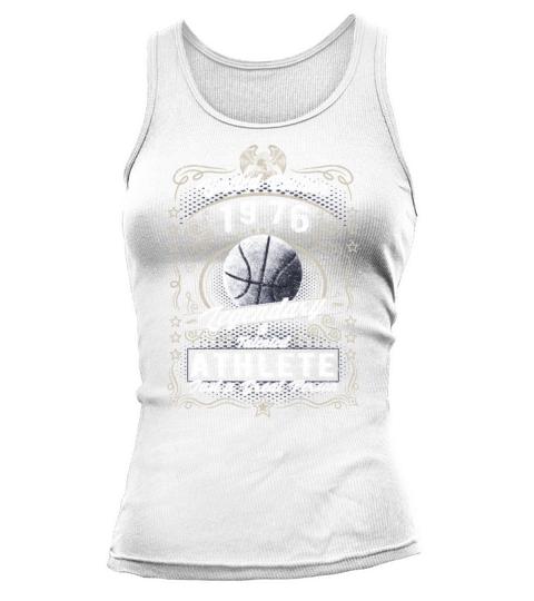 Vintage 1976 Basketball Birthday Gift Sport Hobby Tank top Woman