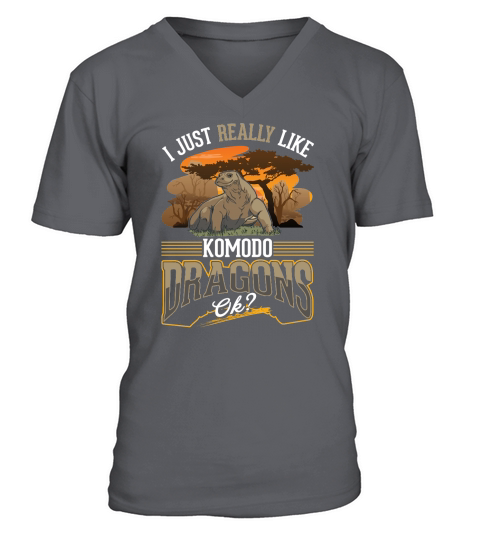 I just really like Komodo Dragons V-Neck T-shirt