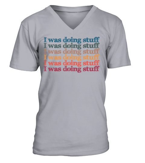 I was doing stuff vintage V-Neck T-shirt