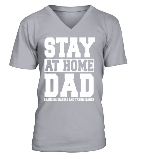Stay At Home Dad Design V-Neck T-shirt