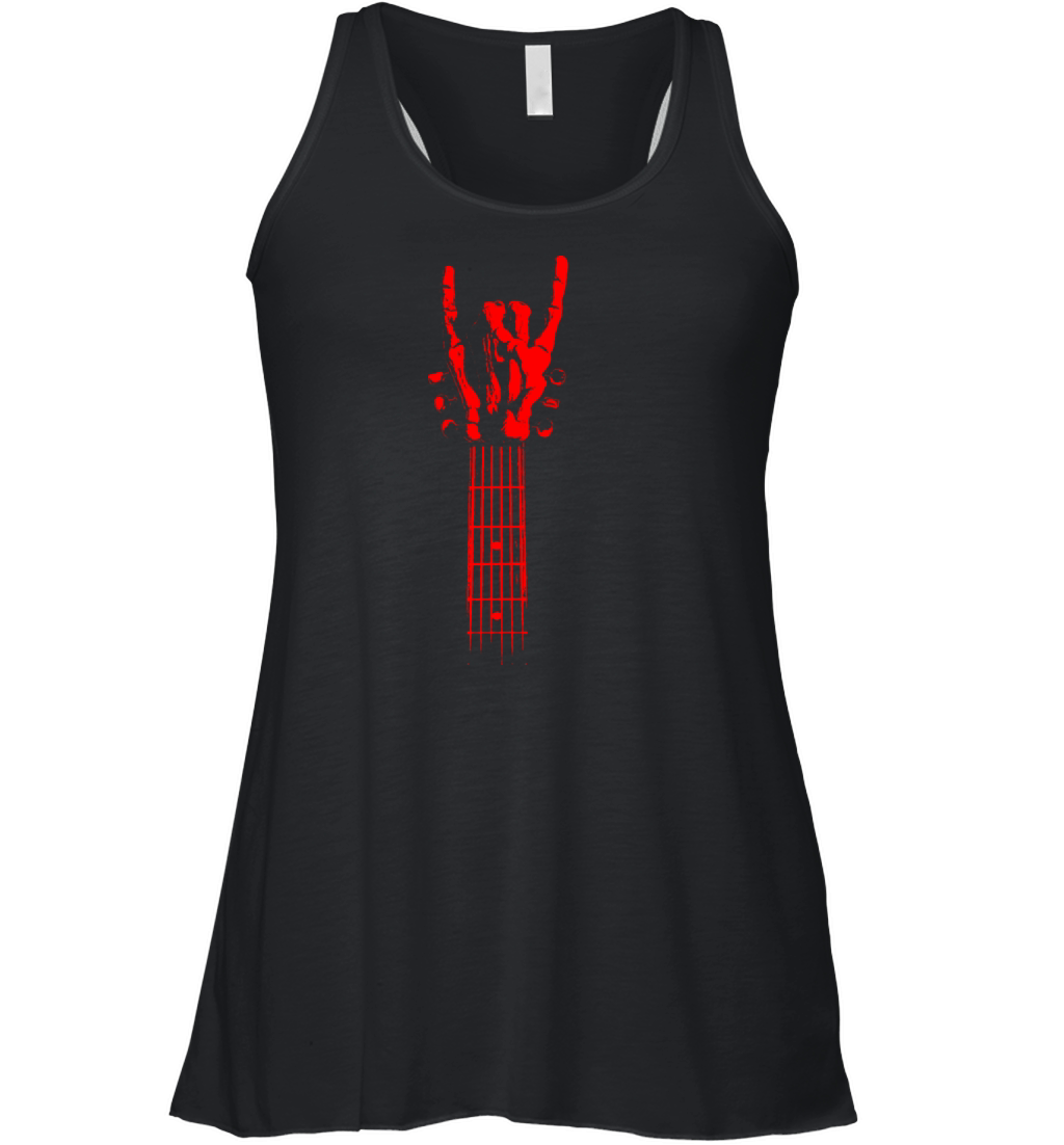 Rock Hand Guitar Women's Flowy Tank Top