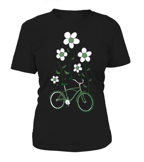 bike flowers shirt Women's T-Shirt