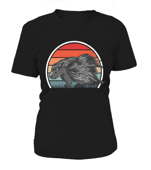Porcupine Vintage Retro Women's T-Shirt