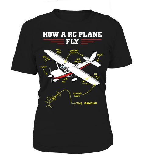 Rc Plane Remote Controlled Model Funny Diagram Women's T-Shirt