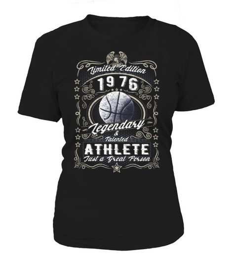 Vintage 1976 Basketball Birthday Gift Sport Hobby Women's T-Shirt