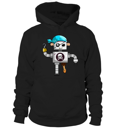 Ghost Robot Pirate Hoodie Unisex