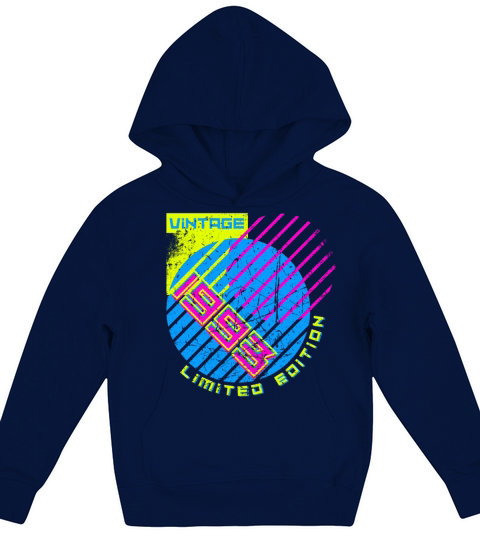 30th Birthday Vintage 1993 Kids Hoodie