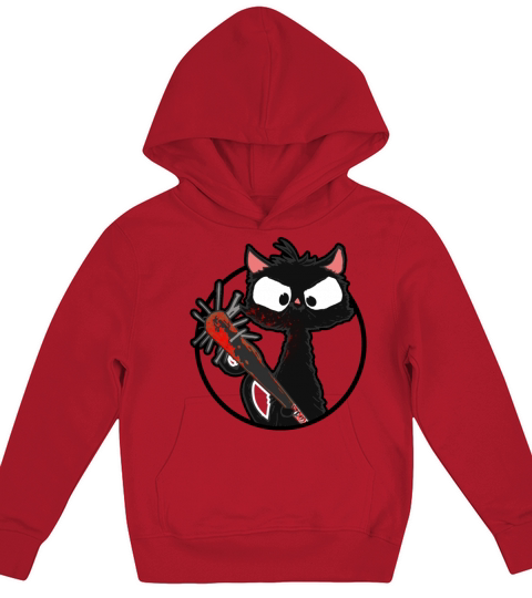 Halloween Retro Cat Vintage Cat Kids Hoodie