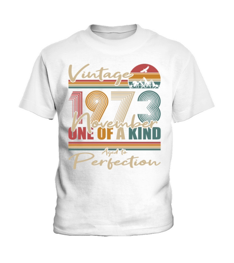 50th birthday november 1973 vintage 1973 Kids T-Shirt