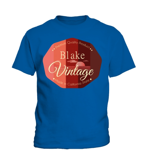 Blake First Name Vintage Design Kids T-Shirt