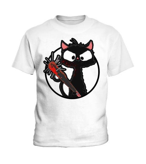 Halloween Retro Cat Vintage Cat Kids T-Shirt