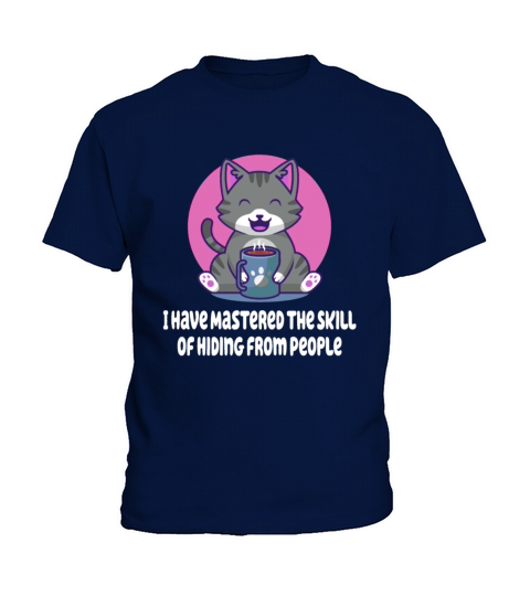 Skill of Hiding from People Funny Introvert Humor Kids T-Shirt