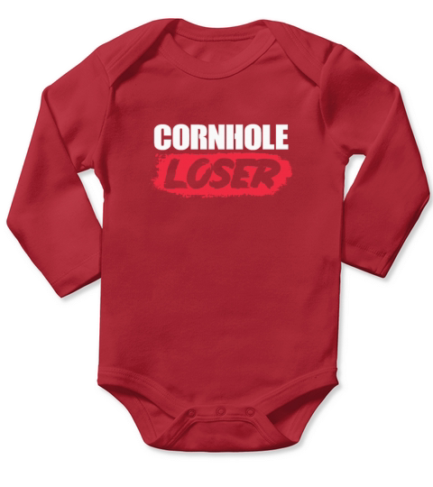 Cornhole Loser Long Sleeve Baby One-Piece