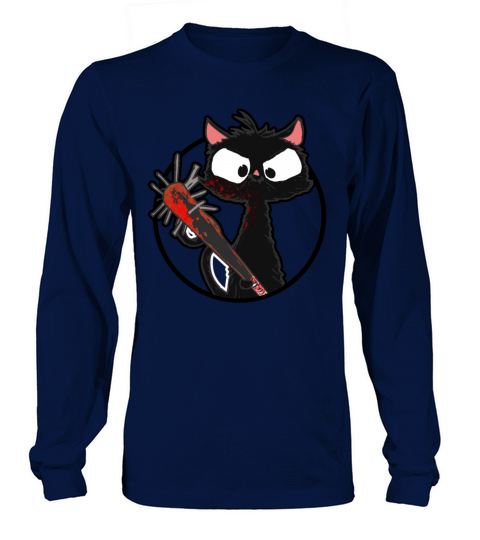 Halloween Retro Cat Vintage Cat Long sleeved Unisex