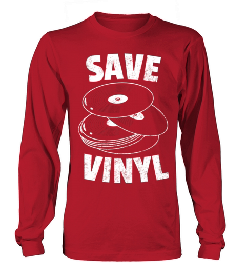 Save Vinyl Records Distressed Vintage Music Lovers Long sleeved Unisex