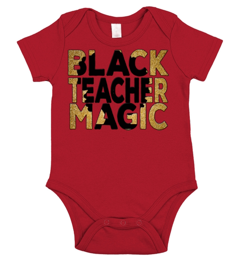 black teacher magic 1865 Juneteenth celebration Short Sleeve Baby One-Piece