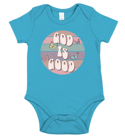 God is good Short Sleeve Baby One-Piece