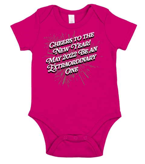 May 2022 Be an Extraordinary One Happy New Year Po Short Sleeve Baby One-Piece