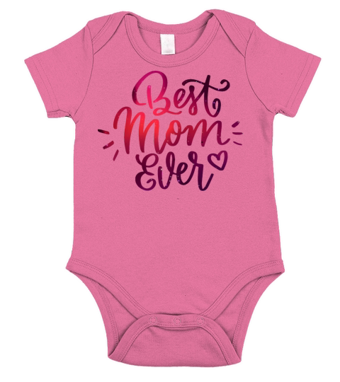 Mother Mothers Day Mother Parents Family Love Short Sleeve Baby One-Piece