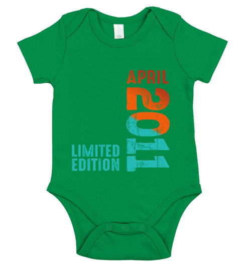 Since April 2011 Year 2011 Retro Vintage 2011 Short Sleeve Baby One-Piece