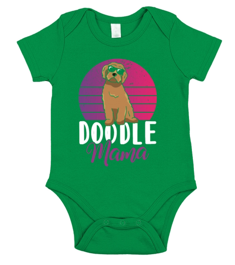 Womens Doodle Mama Labradoodle Goldendoodle Short Sleeve Baby One-Piece